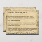 Vintager Smaragdgrüner Herz-Blattbaum Postkarte (Vorne/Hinten)