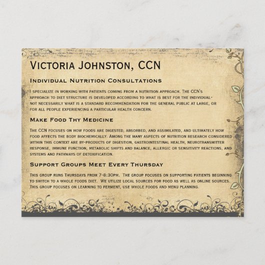 Vintager Smaragdgrüner Herz-Blattbaum Postkarte (Vorderseite)