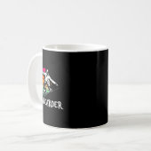 Vintager Snowboarder Retro Snowboard Winter Extrem Kaffeetasse (Vorderseite Links)