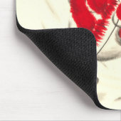 Vintager Snowman und Snowwoman Mousepad (Ecke)