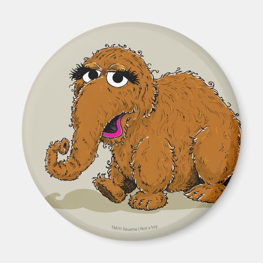 Vintager Snuffleupagus Magnet (Vorne)