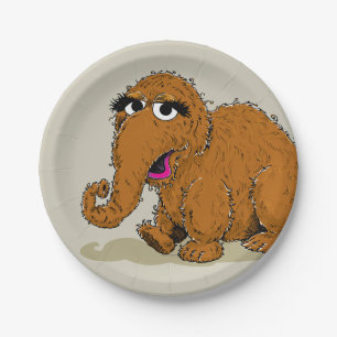 Vintager Snuffleupagus Pappteller