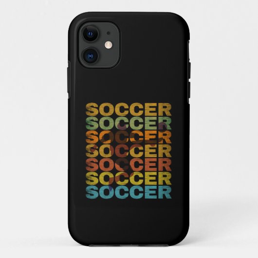 VINTAGER SOCCER Case-Mate iPhone HÜLLE (Rückseite)