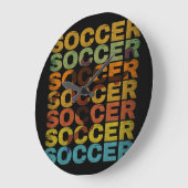 VINTAGER SOCCER GROßE WANDUHR (Winkel)