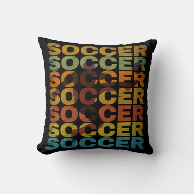 VINTAGER SOCCER KISSEN (Vorderseite)