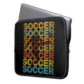 VINTAGER SOCCER LAPTOPSCHUTZHÜLLE (Vorderseite Links)