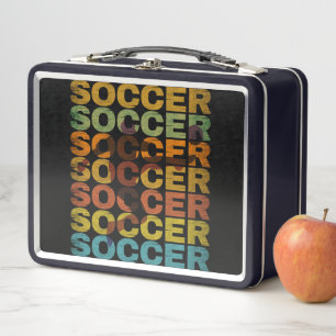 VINTAGER SOCCER METALL BROTDOSE