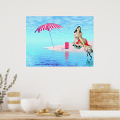 Vintager Sommer Poster (Küche)