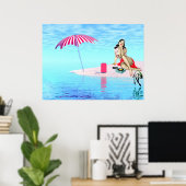 Vintager Sommer Poster (Heimbüro)
