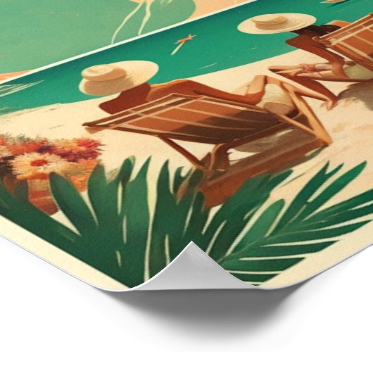 Vintager Sommer Poster (Ecke)