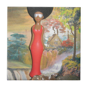 Vintager Sommer Rot.png Fliese