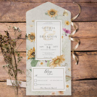 Vintager Sommer Sonnenblume Creme Kein Abendessen