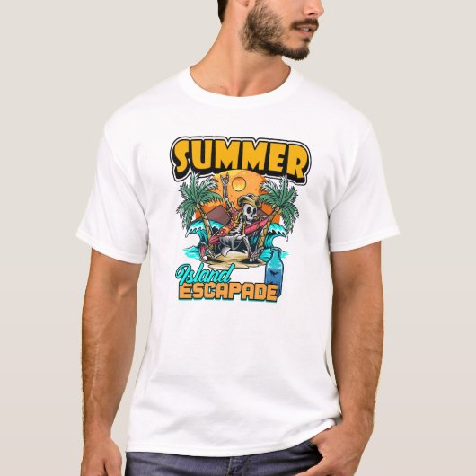 Vintager Sommer T-Shirt (Vorderseite)