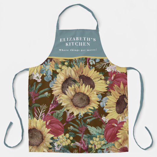 Vintager Sommer tropisch Schürze (Vorderseite)