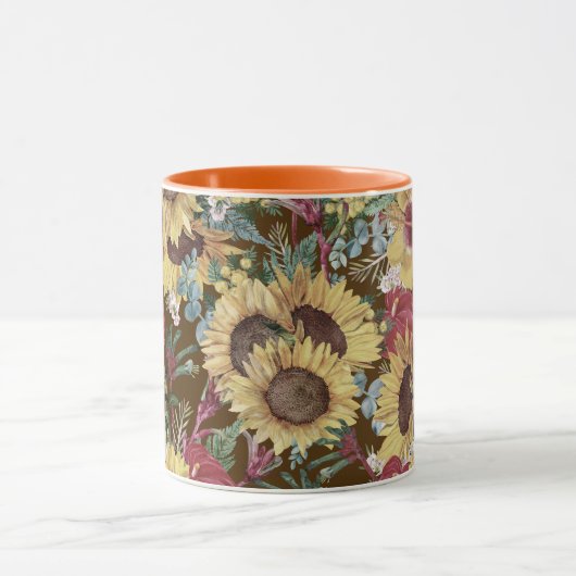 Vintager Sommer tropisch Tasse (Zentrum)