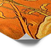 Vintager Sommer von Alphonse Mucha Poster (Ecke)