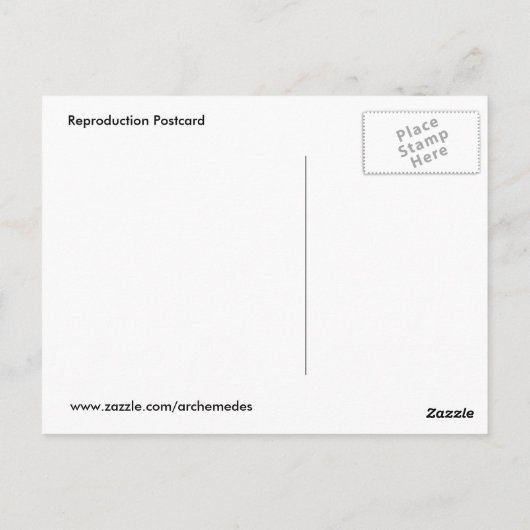 Vintager Sommersee Postkarte (Rückseite)