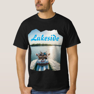 Vintager Sommerurlaub und Familienurlaub am See T-Shirt