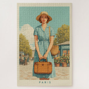 Vintager Sommerwanderweg Paris Puzzle