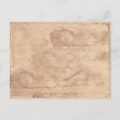 Vintager Sondertag Save the Date Ankündigungspostkarte (Rückseite)