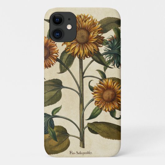 Vintager Sonnenblume-Blumen-Druck Case-Mate iPhone Hülle (Rückseite)