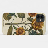 Vintager Sonnenblume-Blumen-Druck Case-Mate iPhone Hülle (Rückseite (Horizontal))