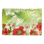 Vintager Sonnenschein blühende Poppies floral Kissenbezug (Rückseite)