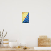 Vintager Sonnenschein und Surfen in Australien Poster (Küche)