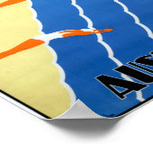 Vintager Sonnenschein und Surfen in Australien Poster (Ecke)