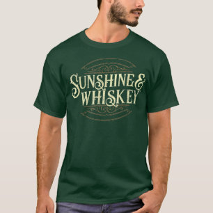 Vintager Sonnenschein und Whiskey Land Drinks T-Shirt