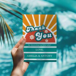 Vintager Sonnenschein Vielen Dank Ihr Card Baby Du Dankeskarte