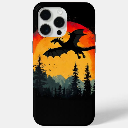Vintager Sonnenschutzdrache Case-Mate iPhone Hülle (Rückseite)