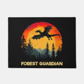 Vintager Sonnenschutzdrache Fußmatte (Vorderseite)