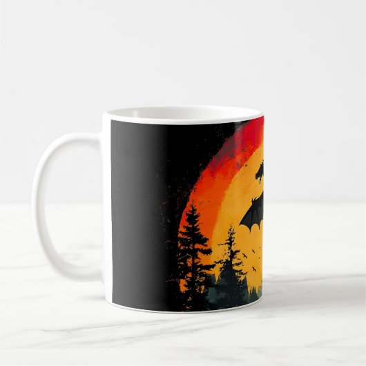 Vintager Sonnenschutzdrache Kaffeetasse (Links)