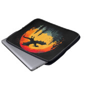 Vintager Sonnenschutzdrache Laptopschutzhülle (Vorne Knopf)
