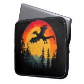 Vintager Sonnenschutzdrache Laptopschutzhülle (Vorderseite Links)