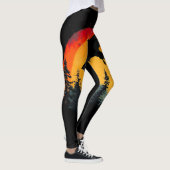 Vintager Sonnenschutzdrache Leggings (Rechts)