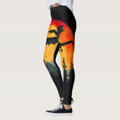 Vintager Sonnenschutzdrache Leggings (Links)