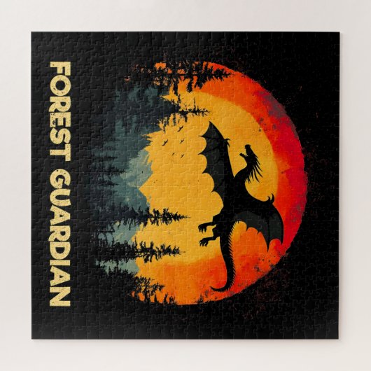 Vintager Sonnenschutzdrache Puzzle (Horizontal)