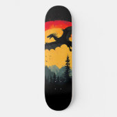 Vintager Sonnenschutzdrache Skateboard (Vorderseite)