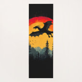 Vintager Sonnenschutzdrache Yogamatte (Rückseite)