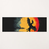 Vintager Sonnenschutzdrache Yogamatte (Vorderseite (Horizontal))