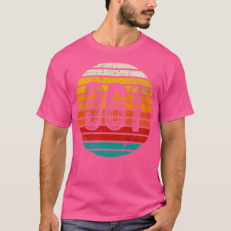 Vintager Sonnenuntergang 361 Bereichscode T-Shirt