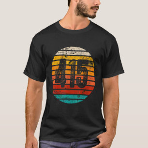 Vintager Sonnenuntergang 415 Bereichscode T-Shirt