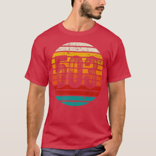 Vintager Sonnenuntergang 503 Bereichscode T-Shirt