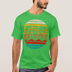 Vintager Sonnenuntergang 585-Flächencode T-Shirt