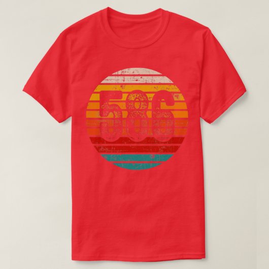 Vintager Sonnenuntergang 586-Flächencode T-Shirt (Design vorne)