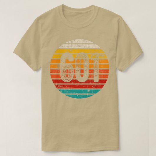 Vintager Sonnenuntergang 601 Bereichscode T-Shirt (Design vorne)
