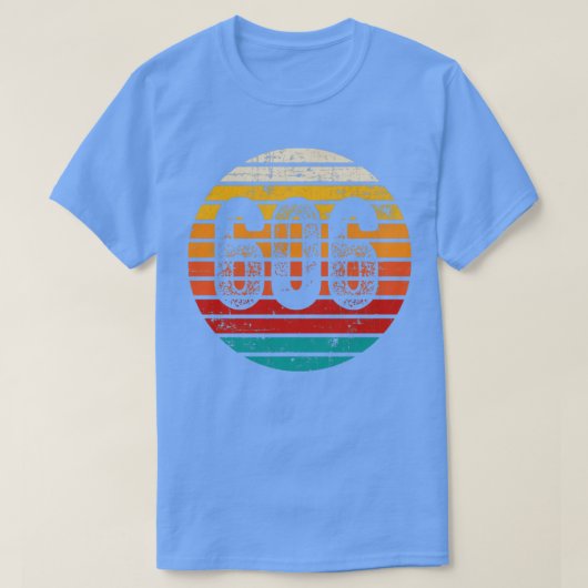 Vintager Sonnenuntergang 606-Bereichscode T-Shirt (Design vorne)