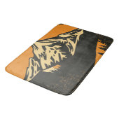 Vintager Sonnenuntergang Badematte (Schrägansicht)